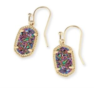 NWT Kendra Scott Lee Multicolored Drusy Earrings